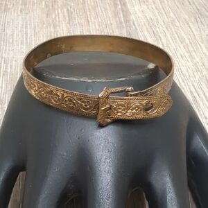 Vintage Antique Victorian Gold Buckle Child Bracelet